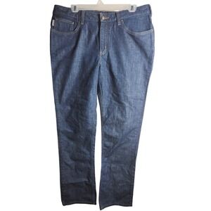 Carhartt Womens Traditional Fit Straight Leg Jeans Dark Wash W007 IDP Size 14x32